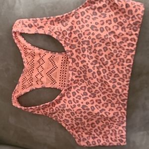 Zyia Cheetah Print Bomber Bra